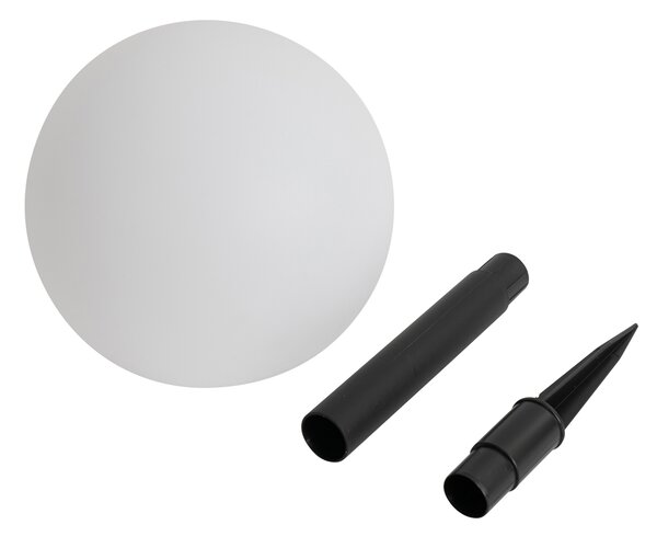 Set de 3 lampi de podea exterioare albe cu LED solar IP44 - Ludger