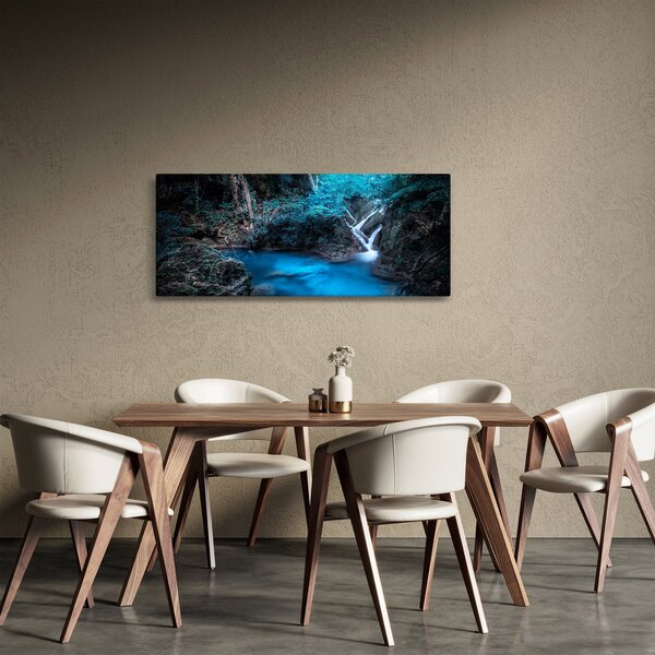 Tablou - Noaptea magică în pădurea tropicală (120x50 cm)