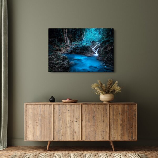 Tablou - Noaptea magică în pădurea tropicală (90x60 cm)