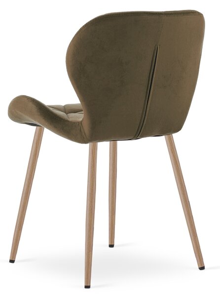 Scaun de masa MANGO VELVET, maro