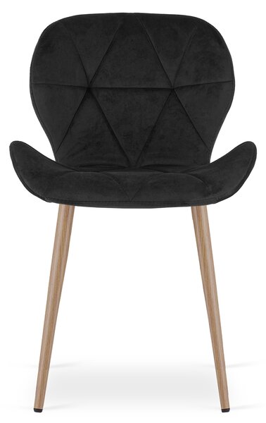 Scaun de masa MANGO VELVET, neagra