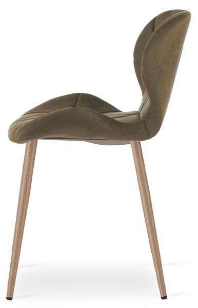 Scaun de masa MANGO VELVET, maro