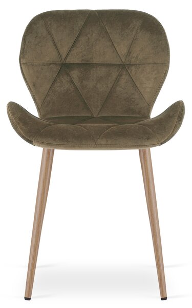Scaun de masa MANGO VELVET, maro
