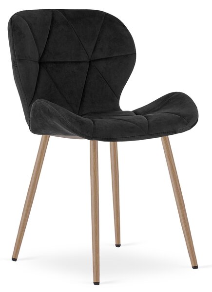 Scaun de masa MANGO VELVET, neagra