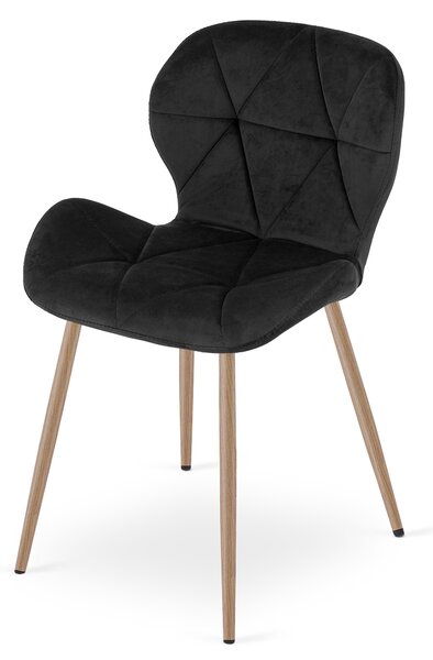 Scaun de masa MANGO VELVET, neagra