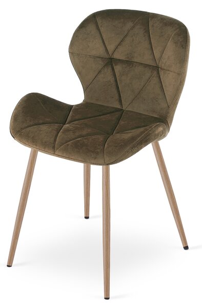 Scaun de masa MANGO VELVET, maro