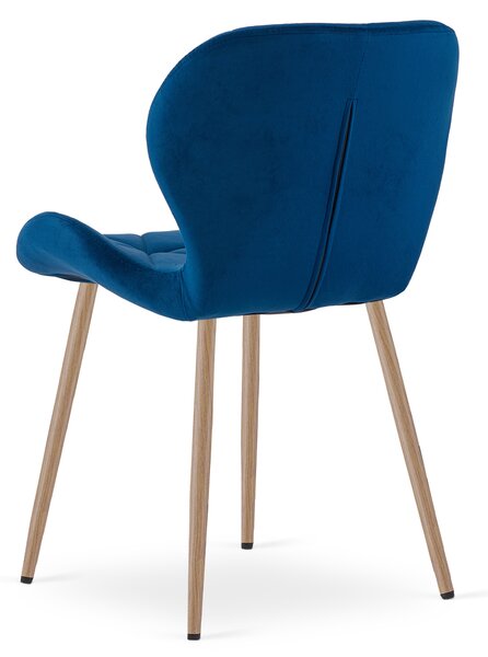 Scaun de masa MANGO VELVET, albastru