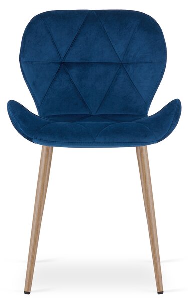 Scaun de masa MANGO VELVET, albastru