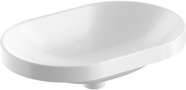 Geberit Variform lavoar 60x40 cm ovale încastrat alb mat 500.730.00.2