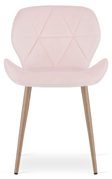 Scaun de masa MANGO VELVET, roz deschis