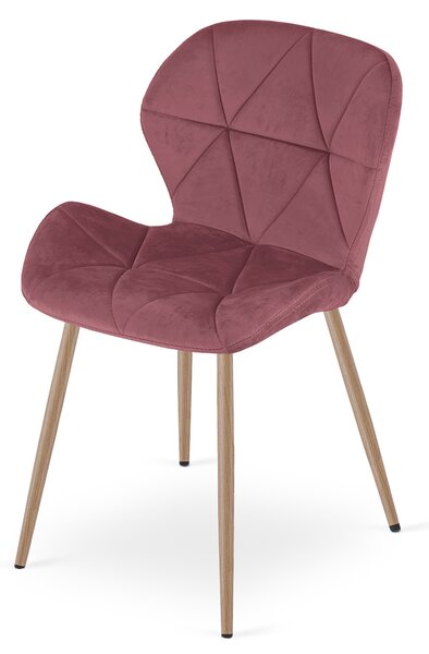 Scaun de masa MANGO VELVET, roz inchis