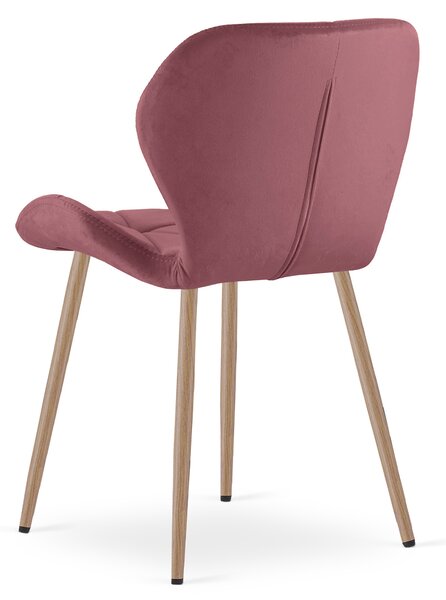 Scaun de masa MANGO VELVET, roz inchis