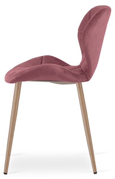 Scaun de masa MANGO VELVET, roz inchis