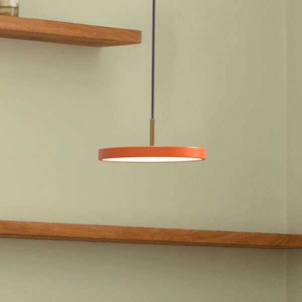 UMAGE Asteria MicroV2 lampă susp. dim portocaliu, reglabil, Portocaliu, Camera de zi / sufragerie, Metal, Scandinavă