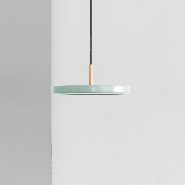 UMAGE Asteria MicroV2 lampă susp. dimabilă olive, reglabil, Verde, Camera de zi / sufragerie, Metal, Scandinavă