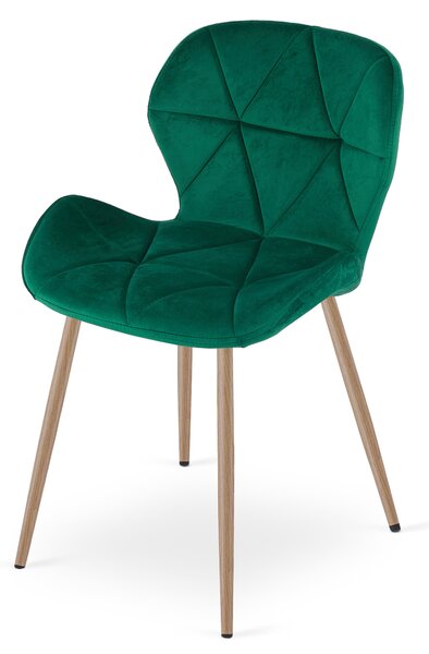 Scaun de masa MANGO VELVET, verde