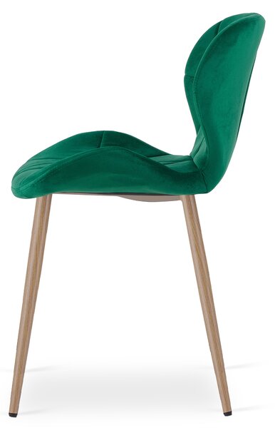 Scaun de masa MANGO VELVET, verde