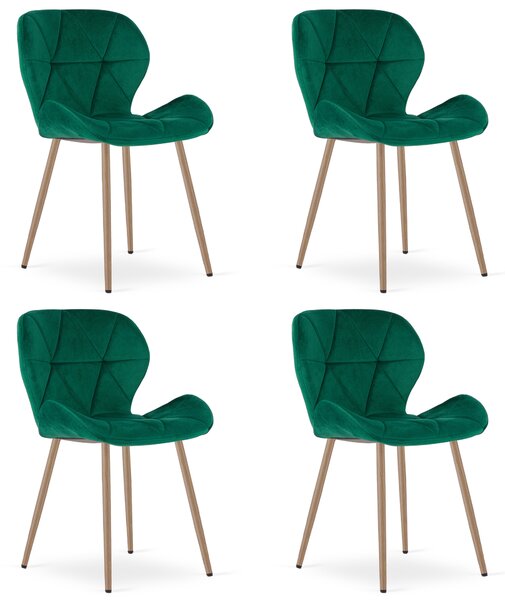 Scaun de masa MANGO VELVET, verde