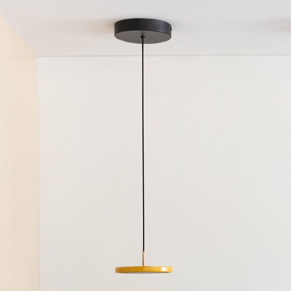 UMAGE Asteria MicroV2 lampă susp dim galben-muștar, reglabil, Galben, Camera de zi / sufragerie, Metal, Scandinavă