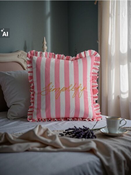 Sinsay - Pernă decorativă - roz-pastel