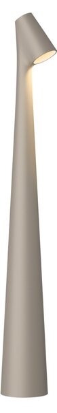 Vibia Lampa de masă cu baterie LED Africa, înălțime 40 cm, bej închis, reglabil, Bej, Camera de zi / sufragerie, Metal, Design