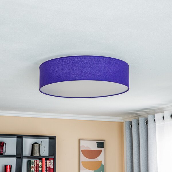Euluna pătură cu role, nuanță violet, Ø 50 cm, reglabil, Violet, Camera de zi / sufragerie, Țesătură / Textil, Modern