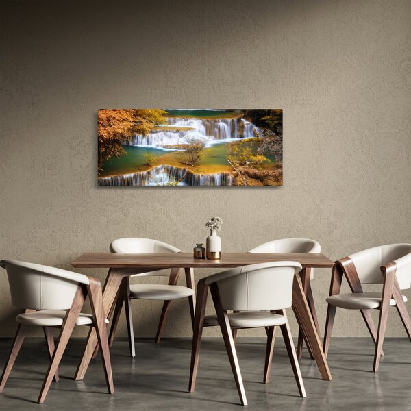 Tablou - Cascada Huay Mae Khamin, Thailanda (120x50 cm)