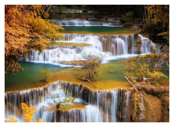 Tablou - Cascada Huay Mae Khamin, Thailanda (70x50 cm)