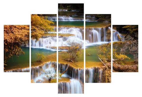 Tablou - Cascada Huay Mae Khamin, Thailanda (150x105 cm)