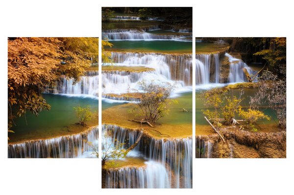 Tablou - Cascada Huay Mae Khamin, Thailanda (90x60 cm)