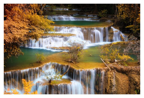 Tablou - Cascada Huay Mae Khamin, Thailanda (90x60 cm)