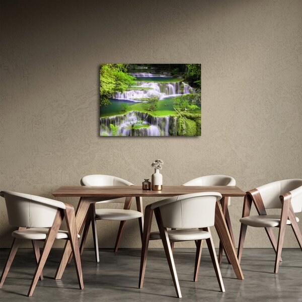 Tablou - Cascada Huay Mae Khamin, Kanchanaburi, Thailanda (70x50 cm)