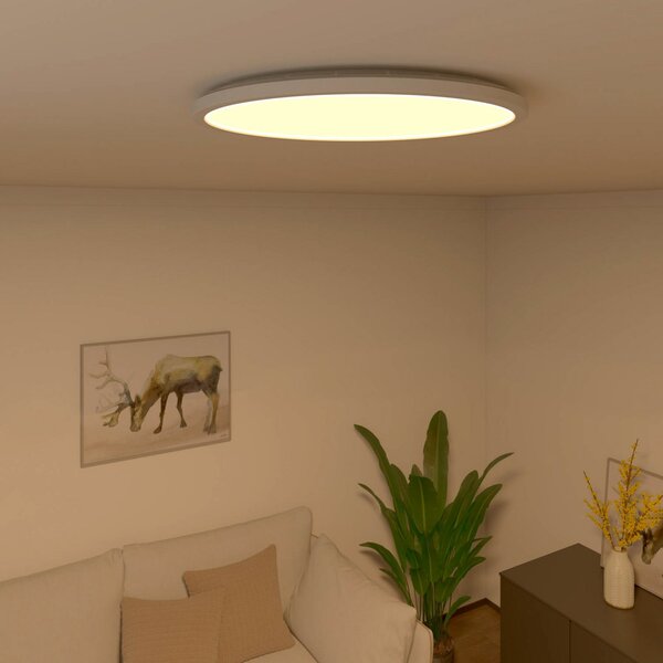 Calex Plafonieră Smart Halo LED, Ø 40 cm, reglabil, Alb, Camera de zi / sufragerie, Plastic, Modern