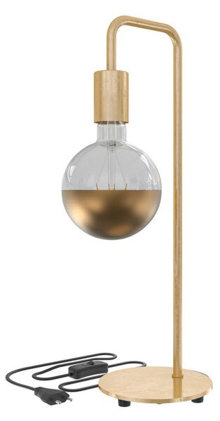 Calex U-Line lampă de masă, cablu 1,5 m, auriu, Auriu / Alamă, Camera de zi / sufragerie, Plastic, Modern