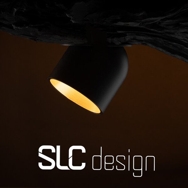 The Light Group SLC Cup downlight LED încastrat negru/auriu 3000K, reglabil, Negru, Camera de zi / sufragerie, Metal, Modern, Corpuri de iluminat încastrate rotunde