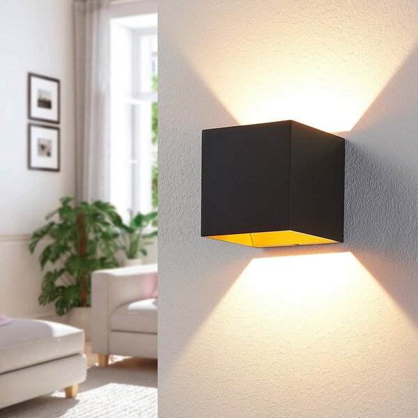 Arcchio Aldrina LED, negru, set de 2 lămpi perete,, Negru, Hol, Metal, Modern