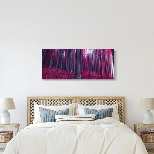 Tablou - Pădurea roz (120x50 cm)