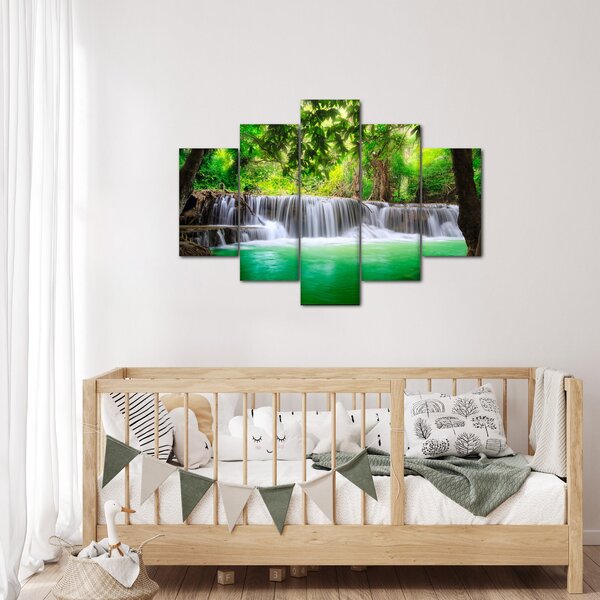 Tablou - cascada din Kanchanaburi, Thailanda (150x105 cm)