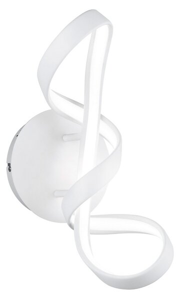 Reality Leuchten Aplică LED Perugia cu switch-dimmer, alb, reglabil, Alb, Hol, Metal, Modern