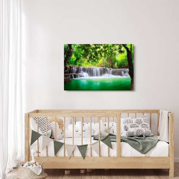 Tablou - cascada din Kanchanaburi, Thailanda (90x60 cm)