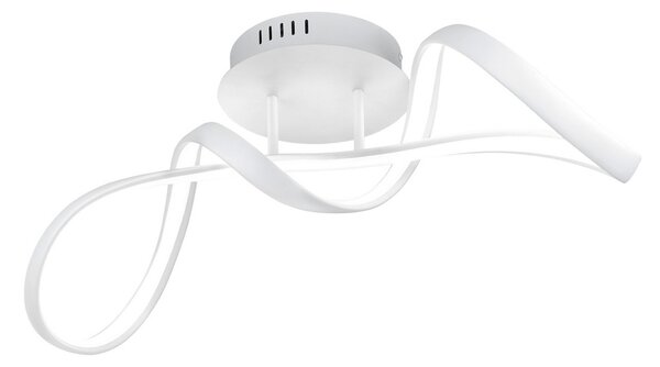 Reality Leuchten Plafonieră LED Perugia cu Switch-dimmer, alb, reglabil, Alb, Hol, Metal, Modern