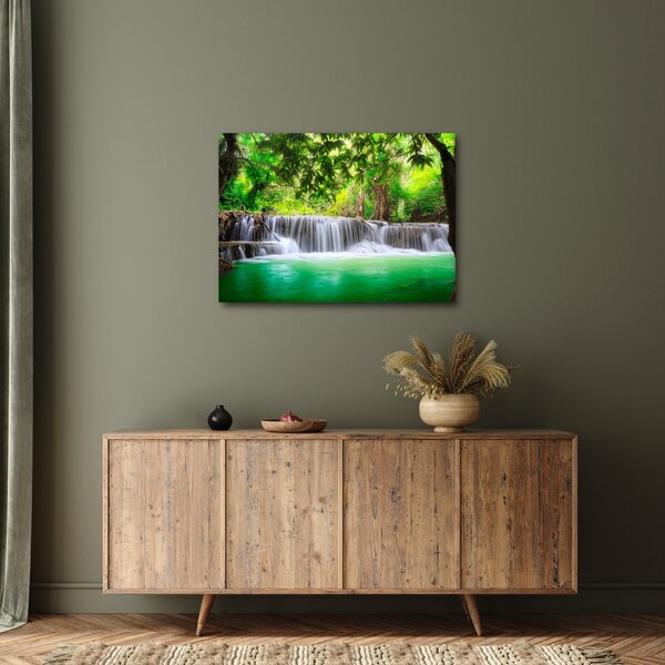 Tablou - cascada din Kanchanaburi, Thailanda (70x50 cm)