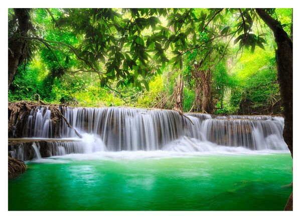 Tablou - cascada din Kanchanaburi, Thailanda (70x50 cm)