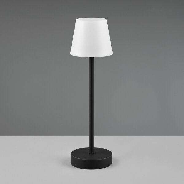 Reality Leuchten Lampă de masă LED Martinez, dimmer și CCT, negru, reglabil, Negru, Plastic