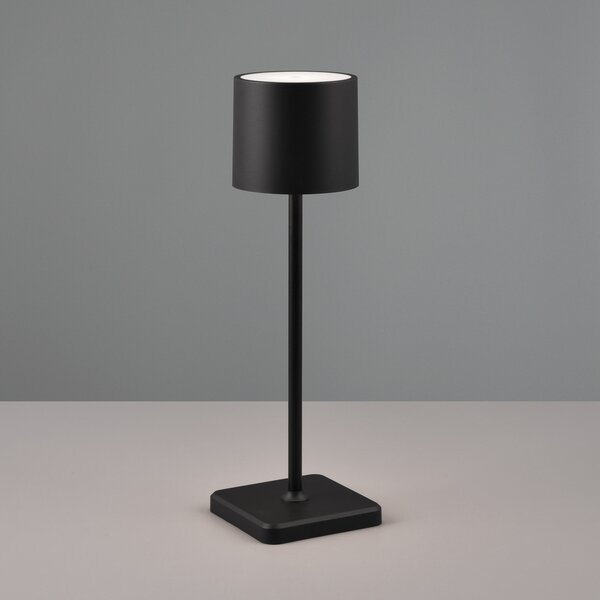 Reality Leuchten Lampă de masă LED Fernandez, dimmer și CCT, negru, reglabil, Negru, Plastic