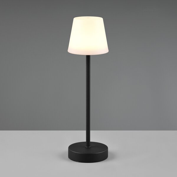 Reality Leuchten Lampă de masă LED Martinez, dimmer și CCT, negru, reglabil, Negru, Plastic