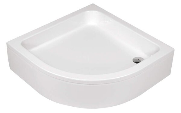 Deante Plus II, panou frontal pentru cadă acrilic sfert de cerc 80x80x26 cm, KTU_032O