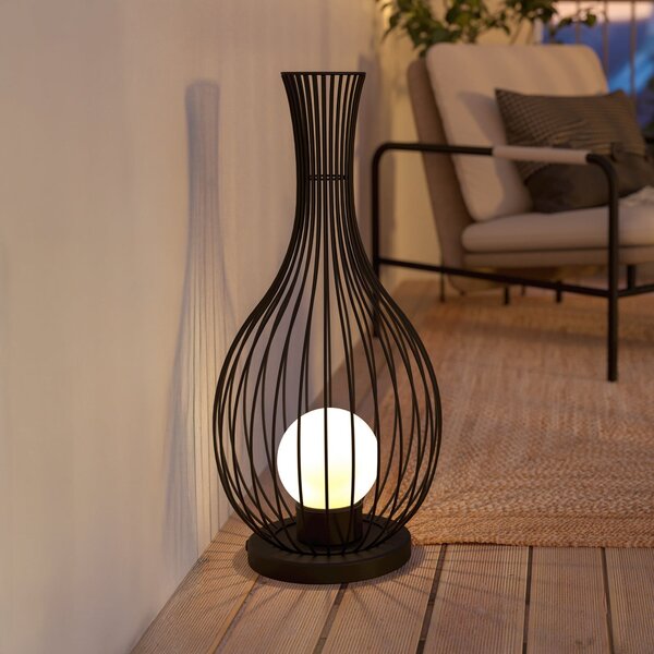 EGLO Fossombrone lampadar de exterior, negru, Negru, Metal, Modern