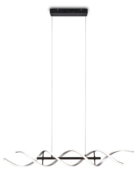 Trio Lighting Lampă suspendată LED Sequence, dimabilă, CCT, aluminiu, reglabil, Metalic, Camera de zi / sufragerie, Metal, Modern