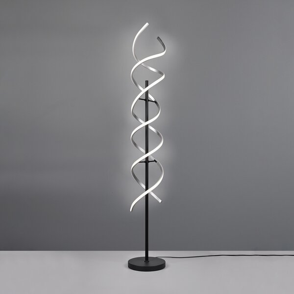 Trio Lighting Lampadar LED Sequence, dimabil, CCT, aluminiu, reglabil, Metalic, Camera de zi / sufragerie, Metal, Modern
